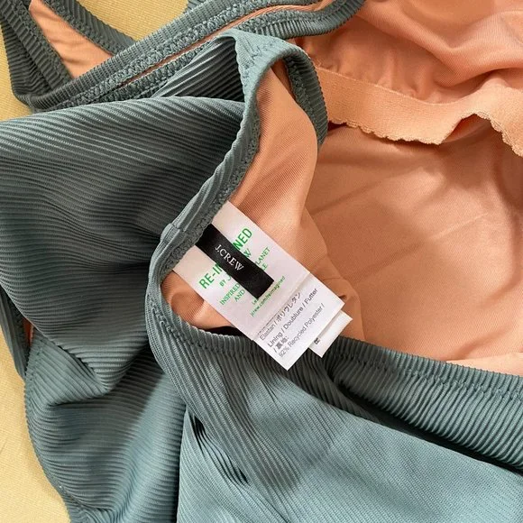 Resort Wear! J. Crew Ribbed Squareneck Swimsuit - Picture 7 of 7